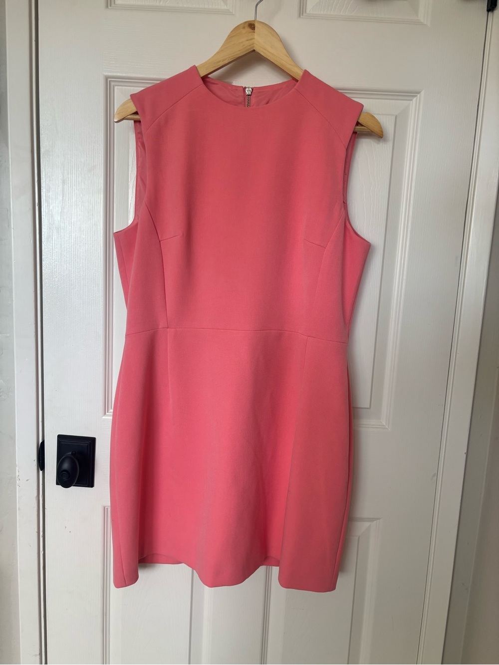 French Connection Coral-Pink Sleeveless Shift Dress